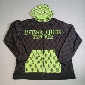 ICP Hatchetman Psychopathic Records Size XL Full Zip Embroidered AOP Hoodie VTG